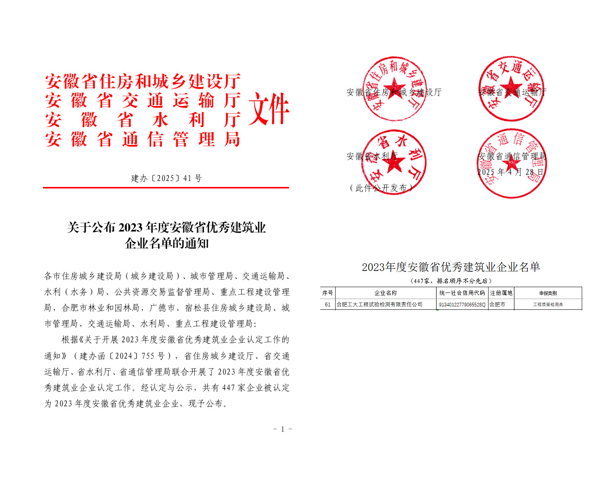 关于公布2023年度安徽省优秀建筑业企业名单的通知.jpg